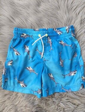 Old Navy Boys Swim Trunks With Shark Print